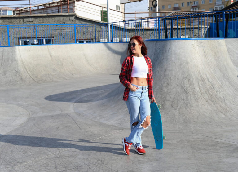 la jeune prodige de skatebord